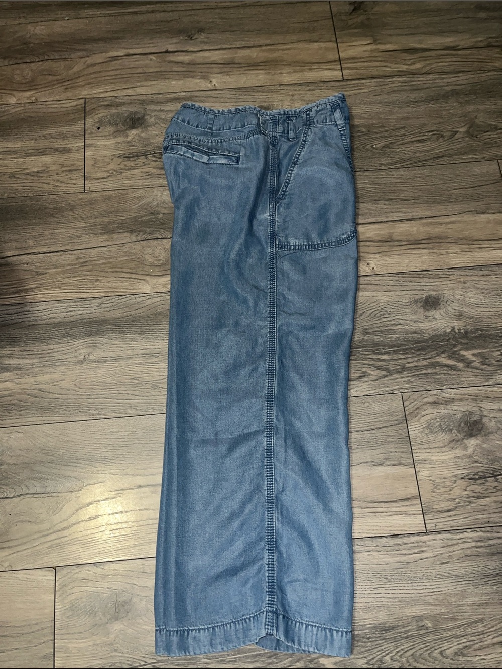 Gap Wide Leg Blue Denim Capri Size 27 P - Picture 5 of 14
